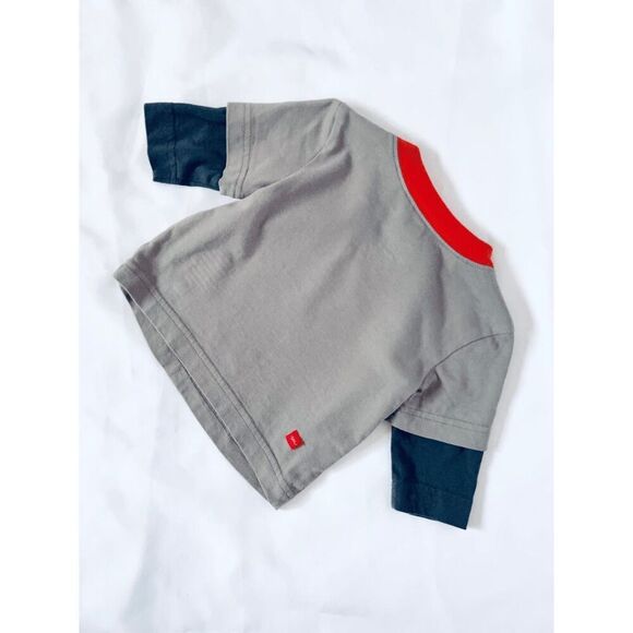 3/$30 Tea Collection Infant 3-6 Months Tiger Double Decker Graphic Tee Baby Shir - Picture 3 of 4